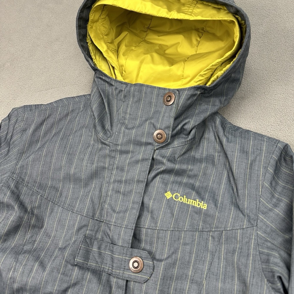 Columbia InterchangeJacket Womens S Gray Yellow Omni-Tech 3-in-1‎ Omni-Shield
